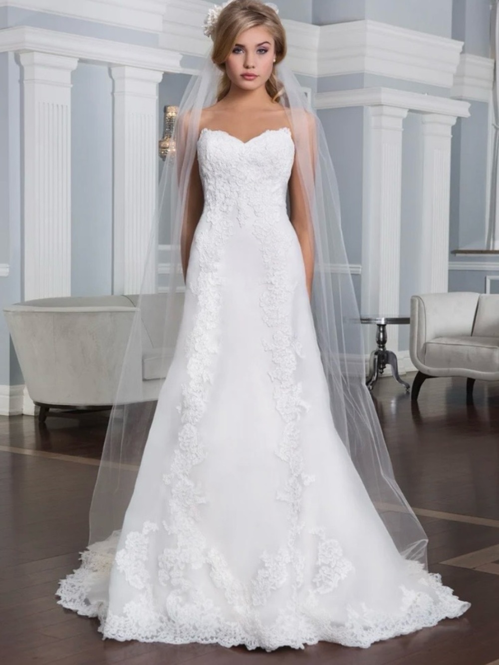 Lillian West Bridals Pearl Ivory Bridal Gown